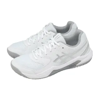 【asics 亞瑟士】網球鞋 GEL-Dedicate 8 女鞋 白銀 支撐 抗扭 避震 匹克球 1042A237101