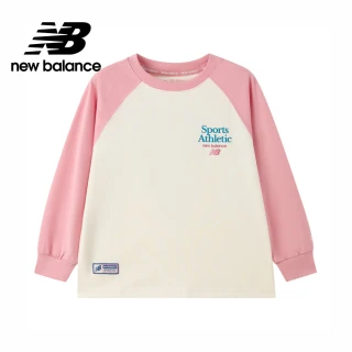 【NEW BALANCE】NB 童裝 長袖上衣_7DG1E05WPK_男童/女童_粉杏色