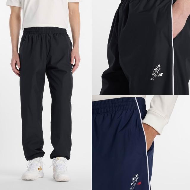 【NEW BALANCE】NB 大谷翔平x運動長褲_男性_黑/深藍_MB61R6GCBK_MB61R6GCTNV(美版 版型偏大)