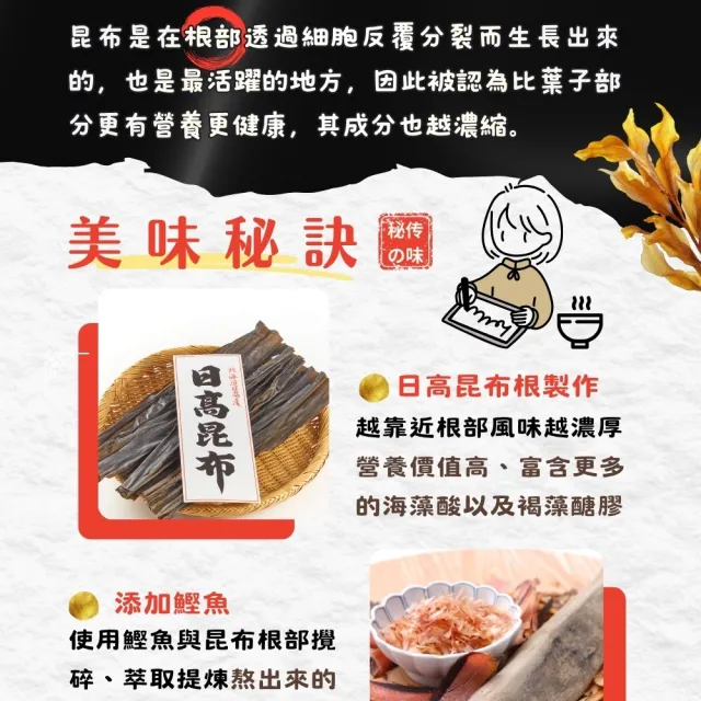 【O’natural 歐納丘】北海道根昆布濃縮高湯300ml*2瓶