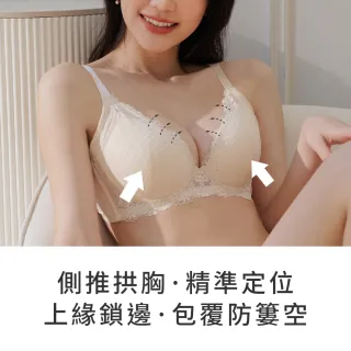 【玉如阿姨】半糖主義內衣。清新甜感集中托高 台灣製※0792月光藍 (A.B.C罩 軟鋼圈 集中 托高)