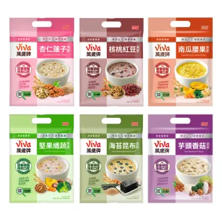 【萬歲牌】燕麥堅果飲系列-堅果纖蔬/芋頭香菇/海苔昆布/核桃紅豆/南瓜腰果/杏仁蓮子(32gx10包/袋)