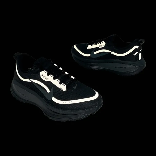 【NIKE 耐吉】防水慢跑鞋 Vomero 18 GTX 男鞋 黑 機能 緩震 運動鞋(HQ7001-001)