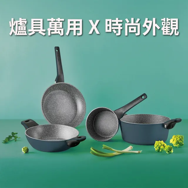 【PEDRINI】義大利 EvoTek不沾炒鍋 28cm / 中華炒鍋 不沾鍋 IH爐適用