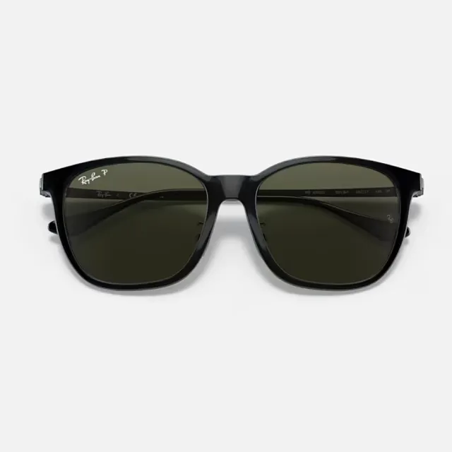 【RayBan 雷朋】方形金屬鏡腳偏光抗UV太陽眼鏡(RB4333D-601/9A 55mm 偏光鏡片)