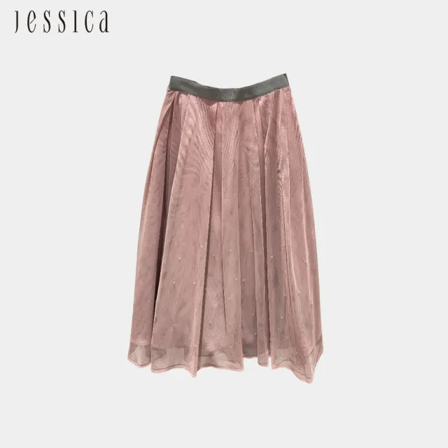 【JESSICA】百搭氣質甜美寬裙擺紗裙235103