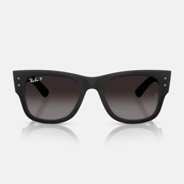 【RayBan 雷朋】粗版方形膠框偏光抗UV太陽眼鏡(RB4840S-601ST3 52mm)