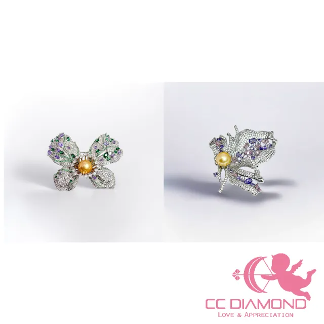 【CC Diamond】南洋大溪地金珍珠 胸針 2選1(9mm 10.5mm)