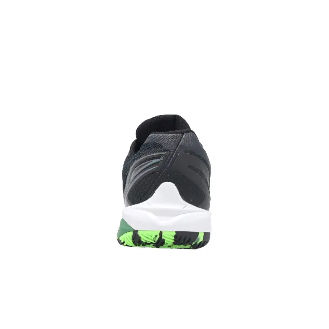 【MIZUNO 美津濃】羽球鞋 Wave Claw 4 超寬楦 男鞋 黑 綠 回彈 緩震 支撐 71GA2644-03
