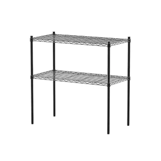 【dayneeds 日需百備】輕型 90x45x90公分烤漆二層架(鐵力士架/收納層架/鞋架/展示架/層架/鐵架)