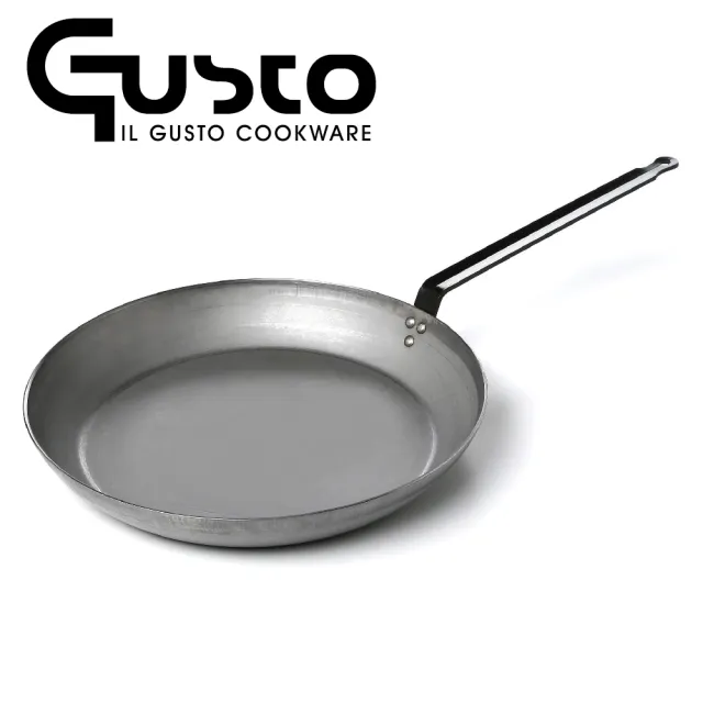 【GUSTO】20cm商用碳鋼平底鍋(厚度3.0mm 無塗層)
