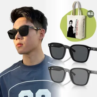 【RayBan 雷朋】膠框太陽眼鏡(RB4392D-645087、601/87 66mm)