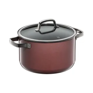【WMF】德國製 Fusiontec Mineral 高身湯鍋 24cm 6.4L(玫瑰金色/陶晶鍋)