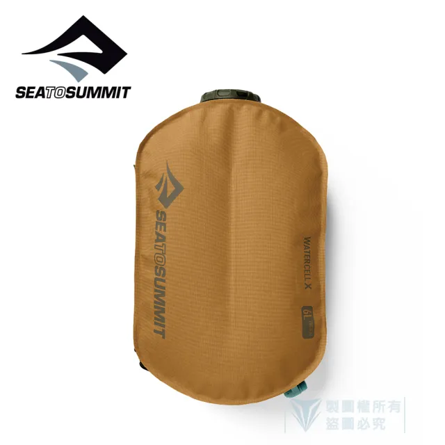 【SEA TO SUMMIT】Watercell X 多功能水袋 - 6L - 霧金(露營/登山/水袋/裝水/多種用途)
