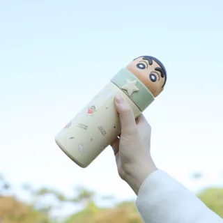 【Norns】蠟筆小新大頭造型不鏽鋼保溫瓶｜ 316內膽真空保溫杯