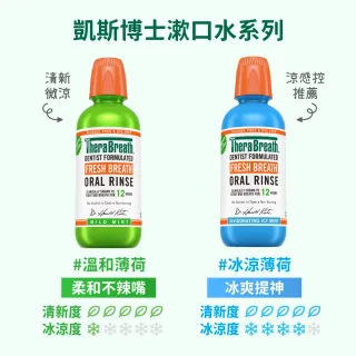 【台隆手創館】TheraBreath凱斯博士漱口水-溫和薄荷/冰涼薄荷473ml