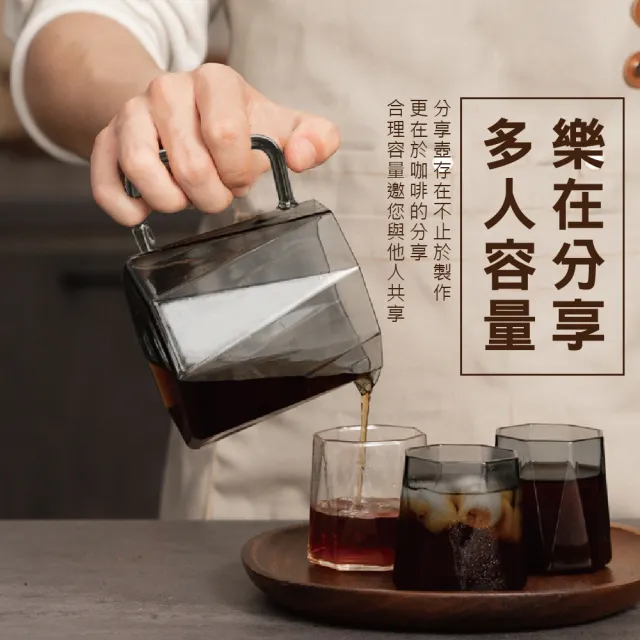 【GAARii】JF 高硼硅耐熱玻璃  手沖咖啡壺套裝 分享杯 咖啡分享壺 玻璃壺(咖啡杯 玻璃杯 咖啡壺 分享壺)
