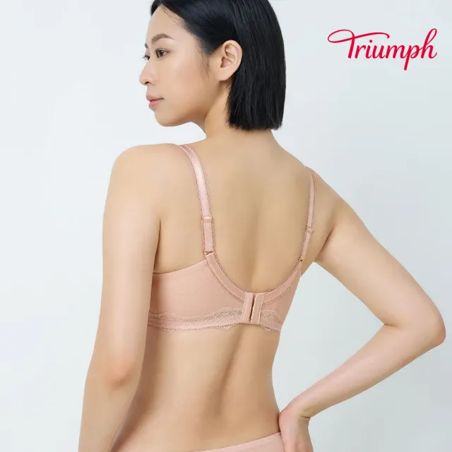 【Triumph 黛安芬】FLORALE 蝶舞花語 托高鋼圈內衣(輕柔粉)