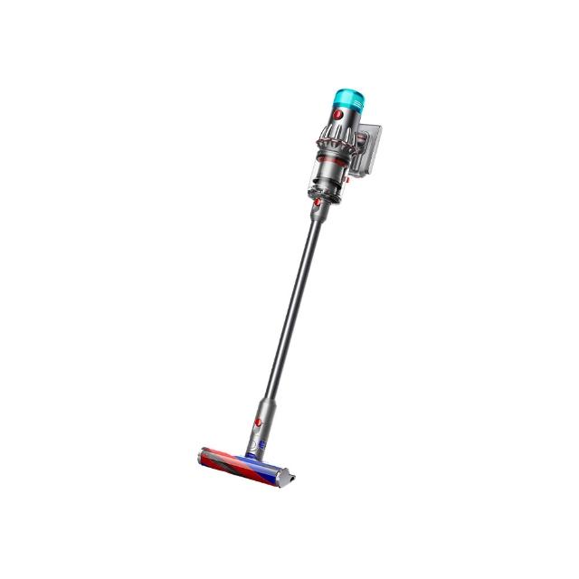 Dyson戴森 V12 Dyson 戴森 V12 Detect Slim Fluffy SV46 無線吸塵器,採用藍色系設計,輕巧僅2.2kg(含鋁管),尺寸252 x 250 x 1264mm。支援直立式與手持式使用,具除蟎特殊功能,可洗式集塵筒容量0.35L。無線充電4小時,即享最長60分鐘電池續航,電壓110~220V通用。產自其他國家,享有1年保固及BSMI認證R31692,完美清潔家居灰塵與蟎蟲。