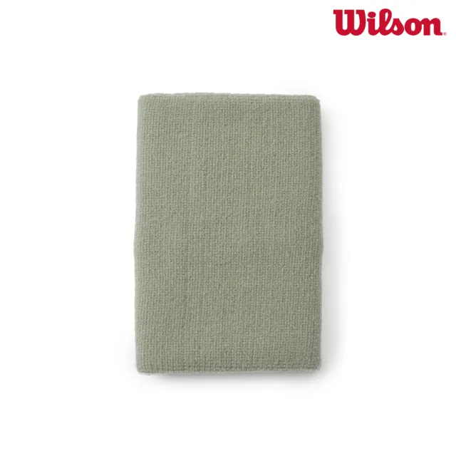 【WILSON】Pro Terry Wristbands L 中性 配件 護腕 綠色 2入/組 WA00089E014001