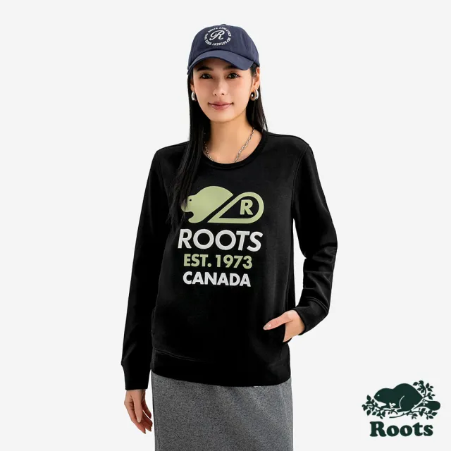 【Roots】Roots 女裝- ROOTS NOVA PARK 圓領上衣(黑色)