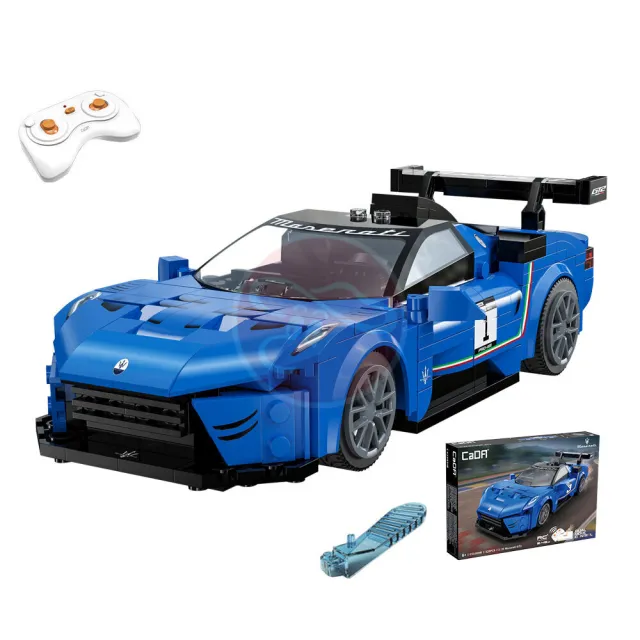 【ToysRUs 玩具反斗城】cada 1：20瑪莎拉蒂MC20 GT2遙控積木車(遙控器+APP)雙遙控