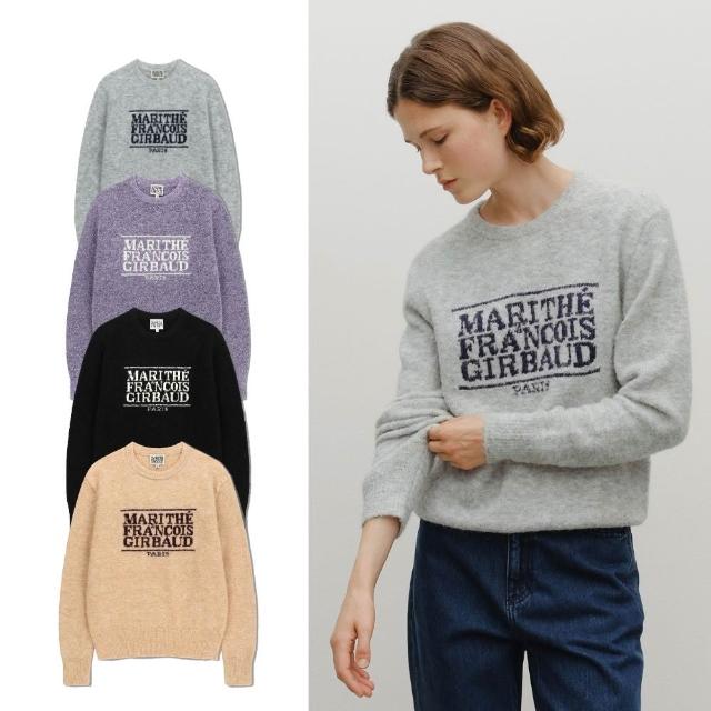【MARITHE FRANCOIS GIRBAUD】官方旗艦 高允貞同款經典LOGO圈圈紗針織上衣(多款任選)