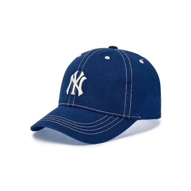 【MLB】童裝 縫線水洗可調式棒球帽 童帽 紐約洋基隊 (7ACPB086N-50NYS)
