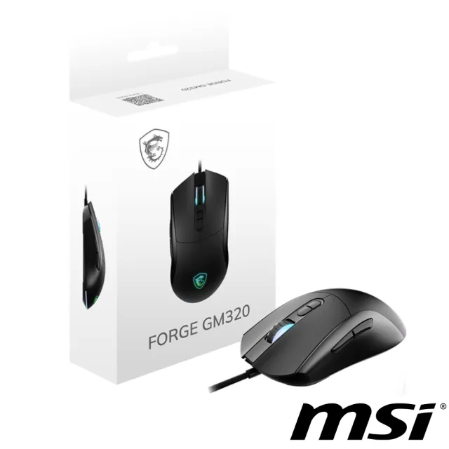 【MSI 微星】FORGE GM320 有線電競滑鼠（其他規格）