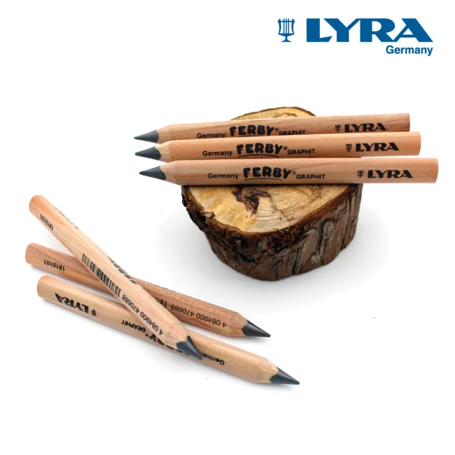 【LYRA】兒童三角原木鉛筆12cm(6入)｜德國製 三角鉛筆 大三角鉛筆 粗鉛筆 學齡前鉛筆 粗三角鉛筆