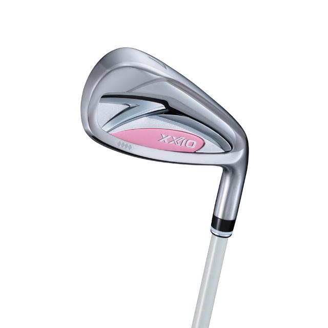【DUNLOP 登祿普】日本製 新款 XXIO MP1400 白粉色 女仕鐵桿組 碳身6-PAS 7支(VR鈦金屬打擊面 輕鬆又穩定)