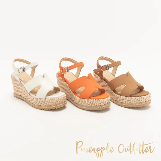【Pineapple Outfitter】夏日編織浪漫高跟厚底涼鞋IQBAL(棕色)