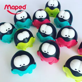 【Maped】大眼蛙智慧筆削-背卡款/顏色隨機(削鉛筆器 削鉛筆機 削鉛筆 班級獎品 削筆器 捲筆刀)