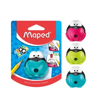 【Maped】大眼蛙智慧筆削-背卡款/顏色隨機(削鉛筆器 削鉛筆機 削鉛筆 班級獎品 削筆器 捲筆刀)