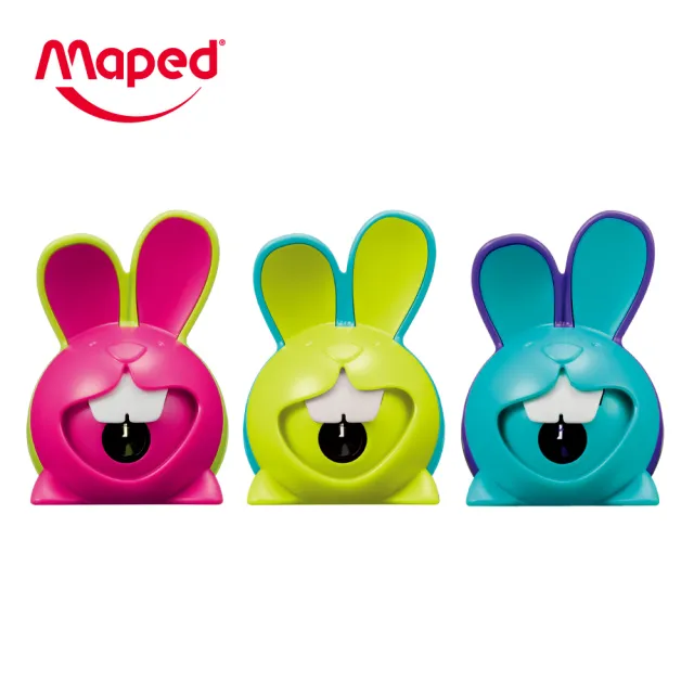 【Maped】查克兔單孔筆削-背卡款/顏色隨機(削筆器 削鉛筆 班級獎品 捲筆刀)