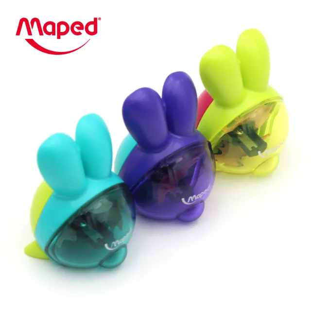 【Maped】查克兔單孔筆削-背卡款/顏色隨機(削筆器 削鉛筆 班級獎品 捲筆刀)