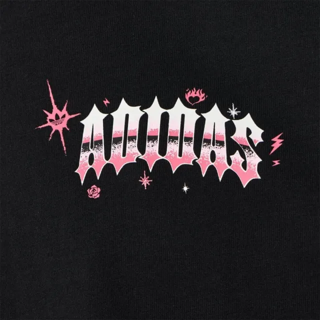 【adidas 愛迪達】Vday Tee U 男 T恤 運動上衣 休閒短袖 黑 粉紅 亞版(KT6375)