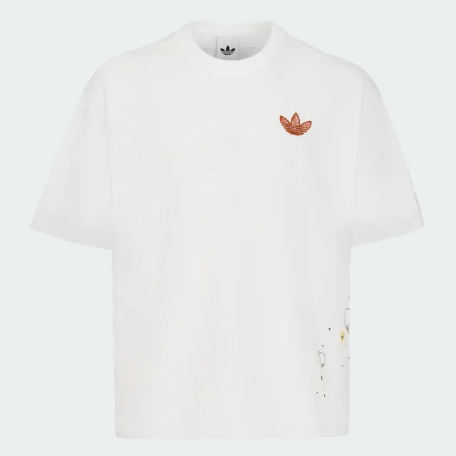 【adidas 愛迪達】Taipei Tee SS 男 T恤 運動上衣 休閒短袖 城市限定 白 棕 亞版(KZ0533)