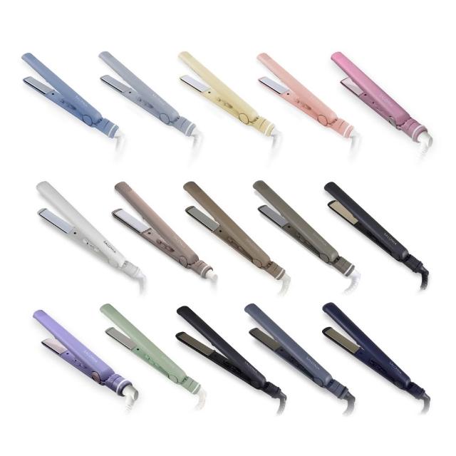 【SALONIA】直捲兩用負離子造型夾 24mm 15mm SL-004(多色可選/一年保固)