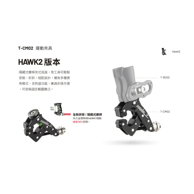 【TAKEWAY】黑隼2機車手機架雙磁浮減震-運動夾Pro防盜版(HAWK2-PH08-AnvPro/可夾車把/重機/摩托導航手機夾)