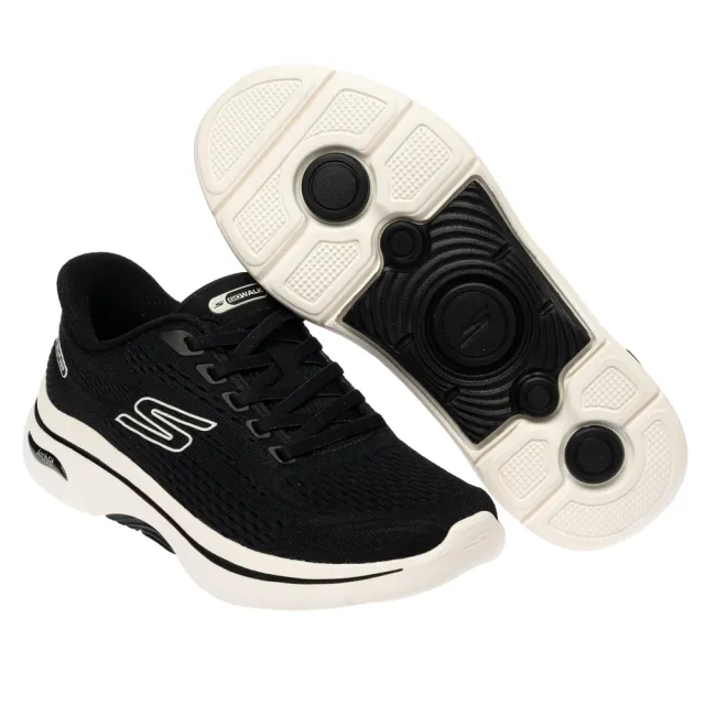 【SKECHERS】女鞋 健走系列 健走鞋 瞬穿舒適科技 GO WALK ARCH FIT 2.0 (125342BKW)