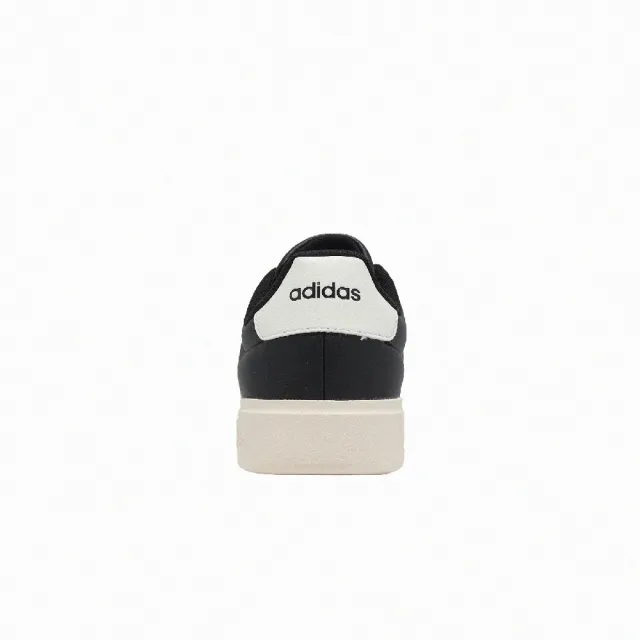 【adidas 愛迪達】休閒鞋 Streettalk 女鞋 黑 白 復古 皮革 JP8284