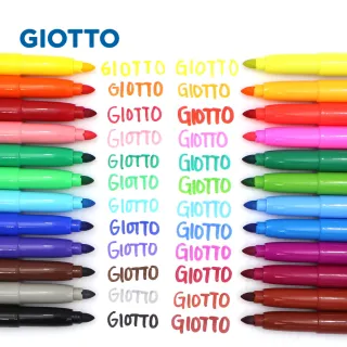 【GIOTTO】可洗式兒童安全彩色筆24色(水洗彩色筆 兒童彩色筆 不縮頭)