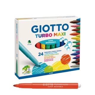 【GIOTTO】可洗式兒童安全彩色筆24色(水洗彩色筆 兒童彩色筆 不縮頭)