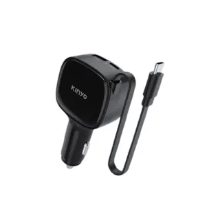 【KINYO】40W自帶線車用PD充電器 CU-85