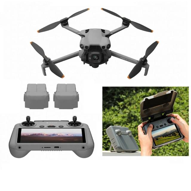 【DJI】MINI 5 PRO 帶屏組長續航暢飛套裝 DJI RC 2遙控器+1年保險CARE+256G卡+二合一遮光板收納盒(公司貨)