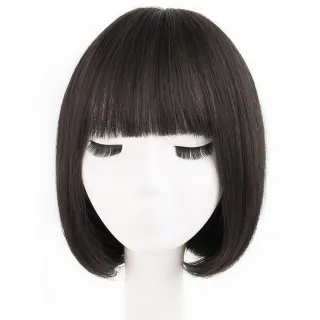 【LEESA】全套頭假髮\真人髮絲\假髮\女生假髮\短髮假髮\透氣假髮\真人假髮\波波頭假髮\遞針圓旋款