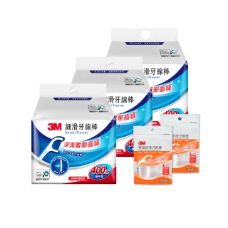 【3M】細滑牙線棒補充包1200支_ECO包裝