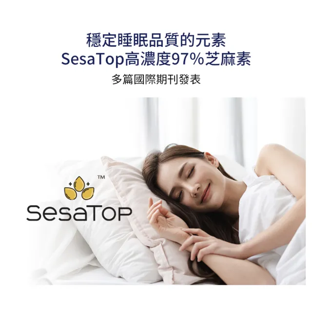 【大研生醫】好睡眠芝麻素GABA膠囊(90粒/盒-新升級添加99%高濃度GABA+珍稀番紅花)