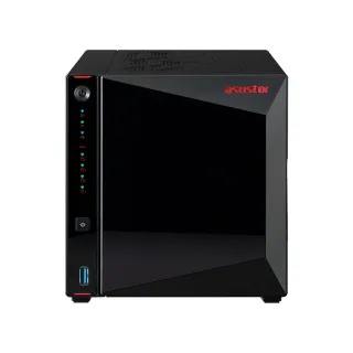 【ASUSTOR 華芸】AS5404T 4Bay NAS 網路儲存伺服器 (Intel Celeron N5105 2.0GHz 四核心/4GB SO-DIMM DDR4)